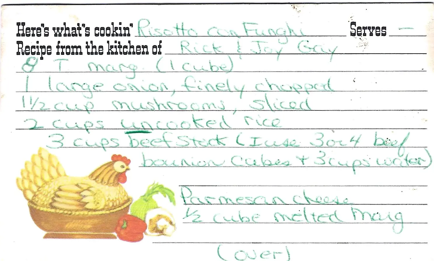 Original Handwritten Card