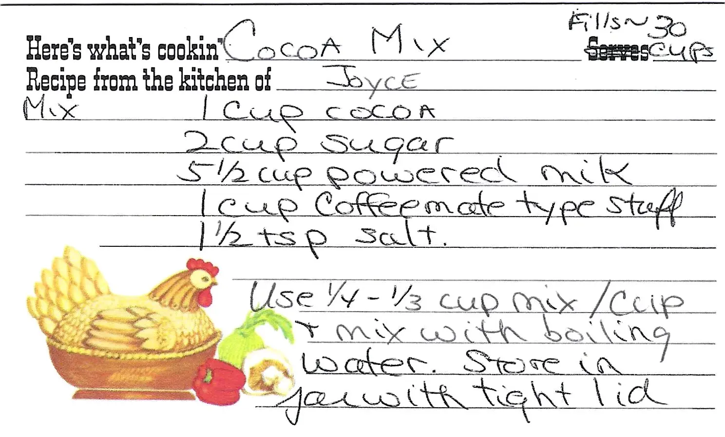 Original Handwritten Card
