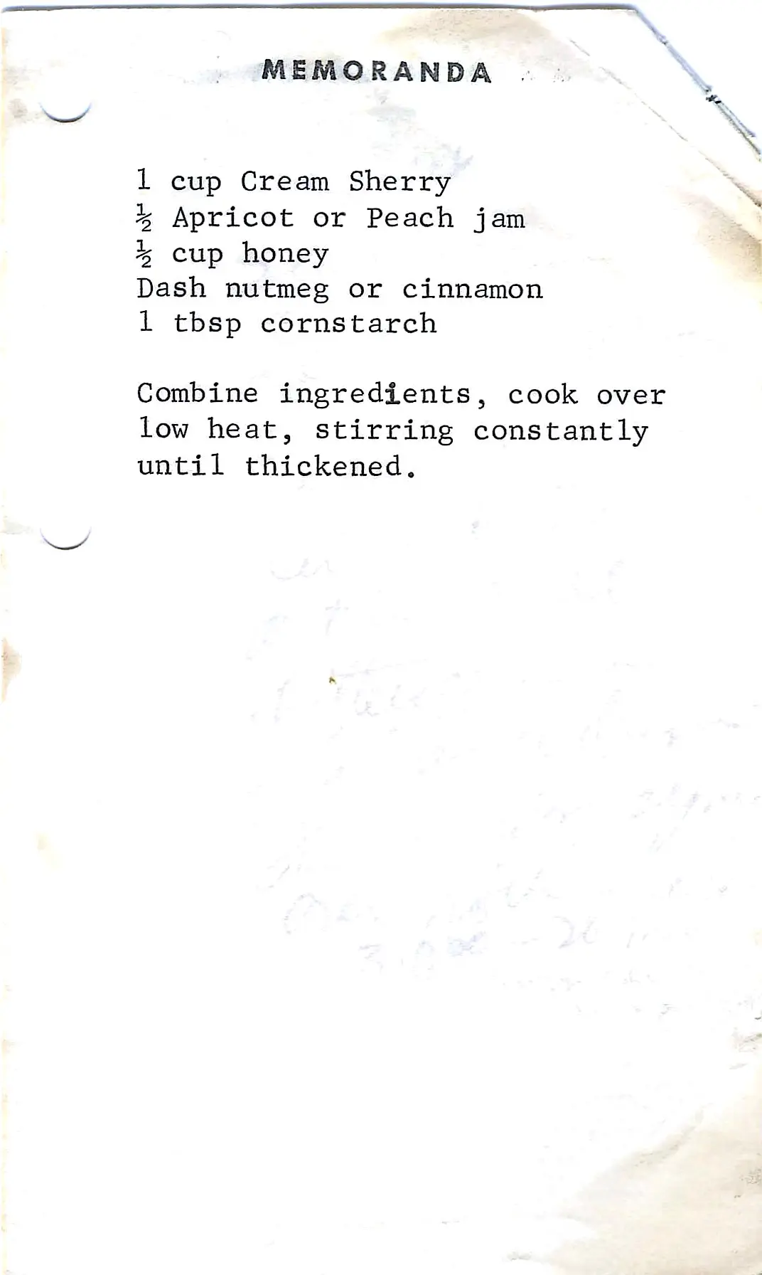 Original Handwritten Card