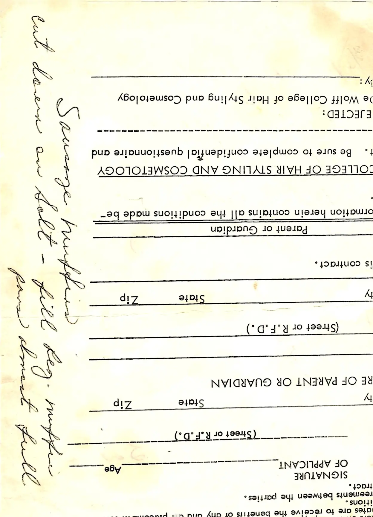 Original Handwritten Card