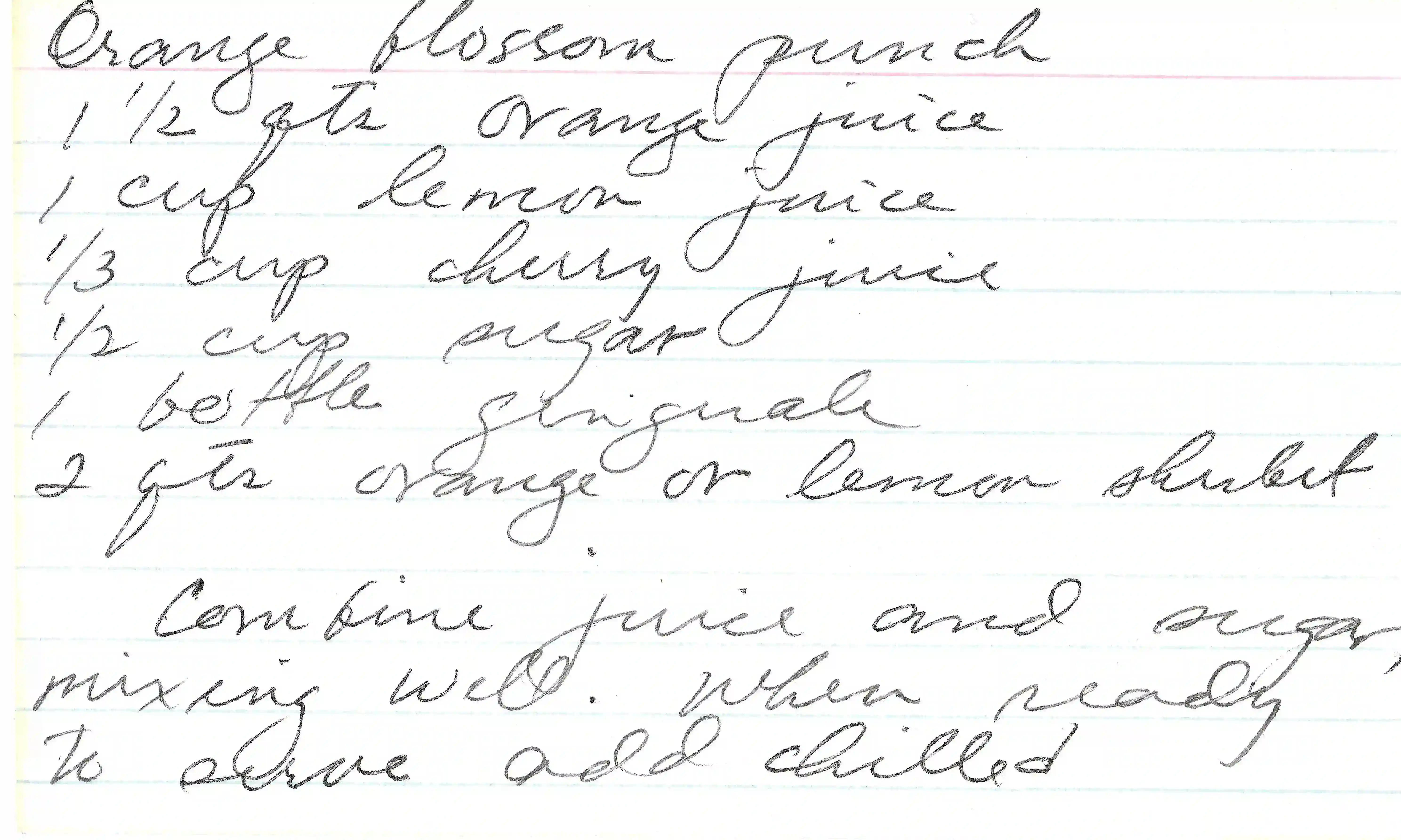 Original Handwritten Card