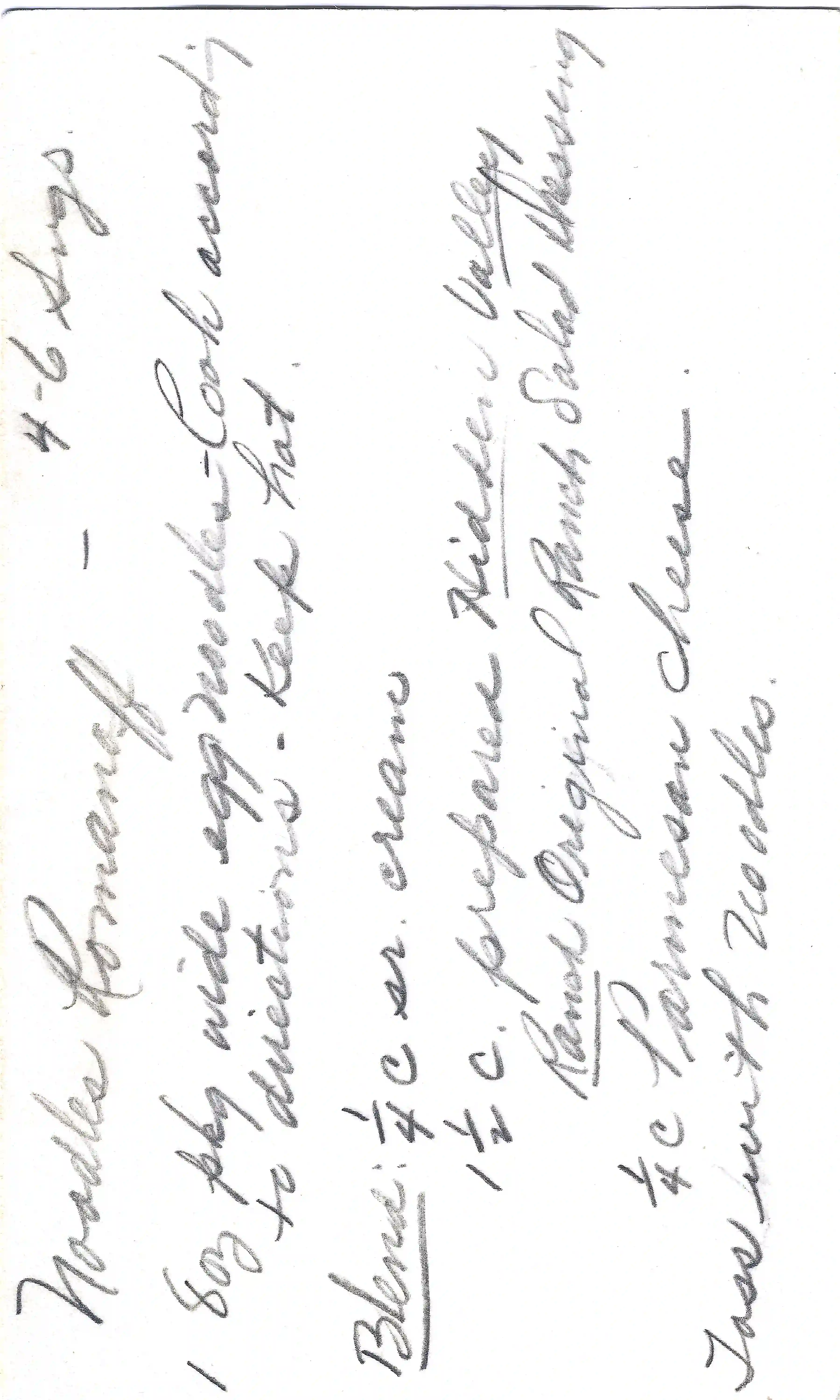 Original Handwritten Card