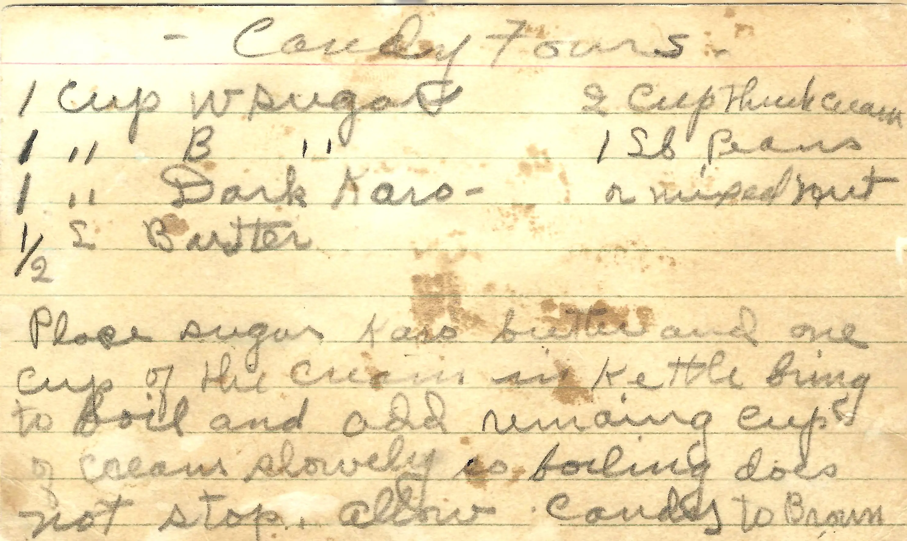 Original Handwritten Card