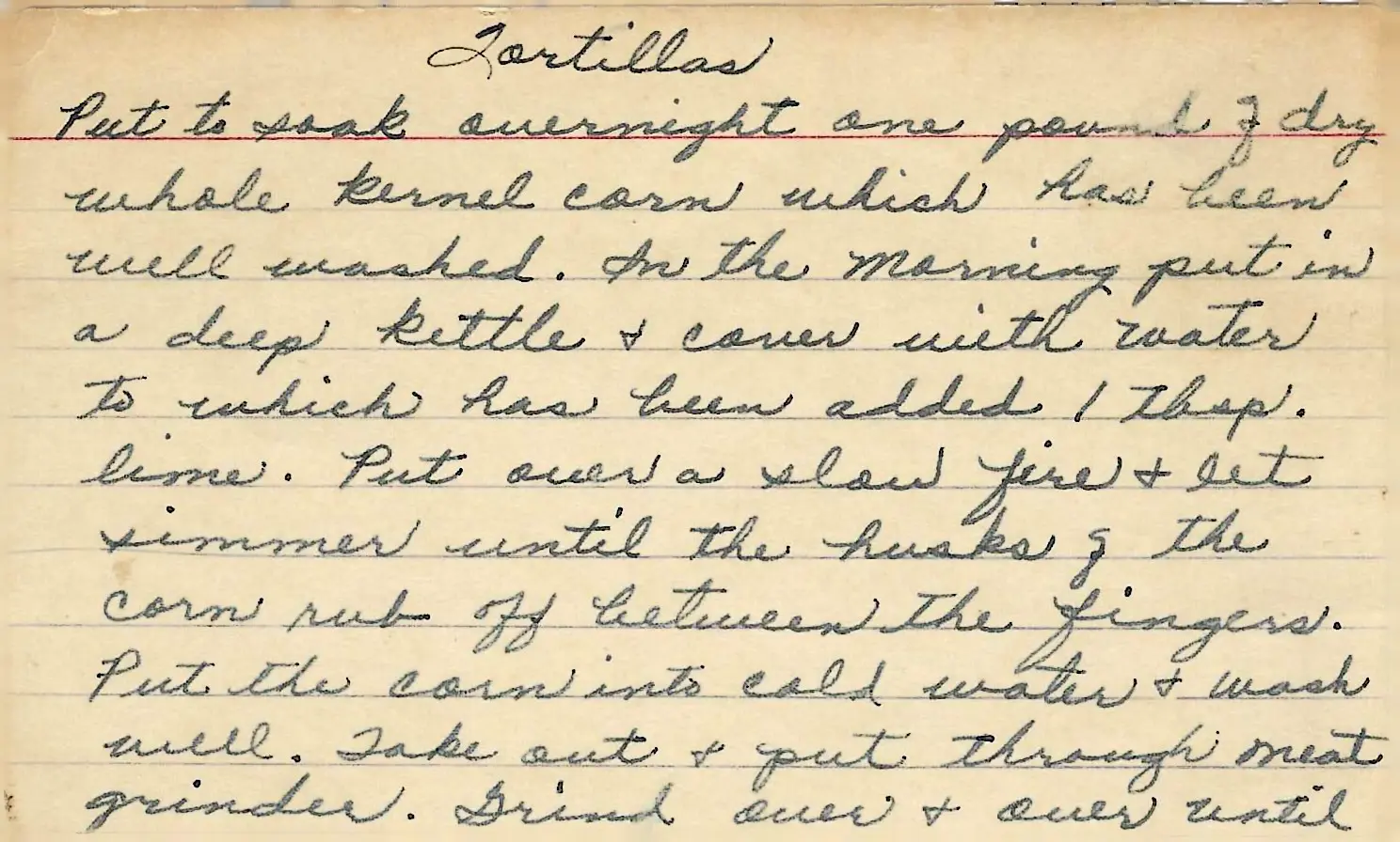 Original Handwritten Card