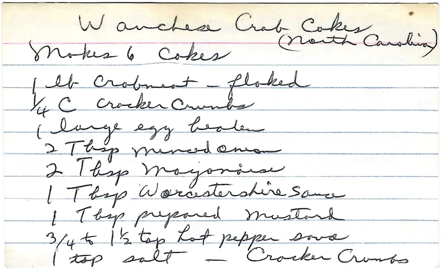 Original Handwritten Card