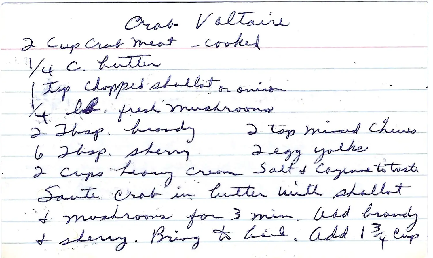 Original Handwritten Card