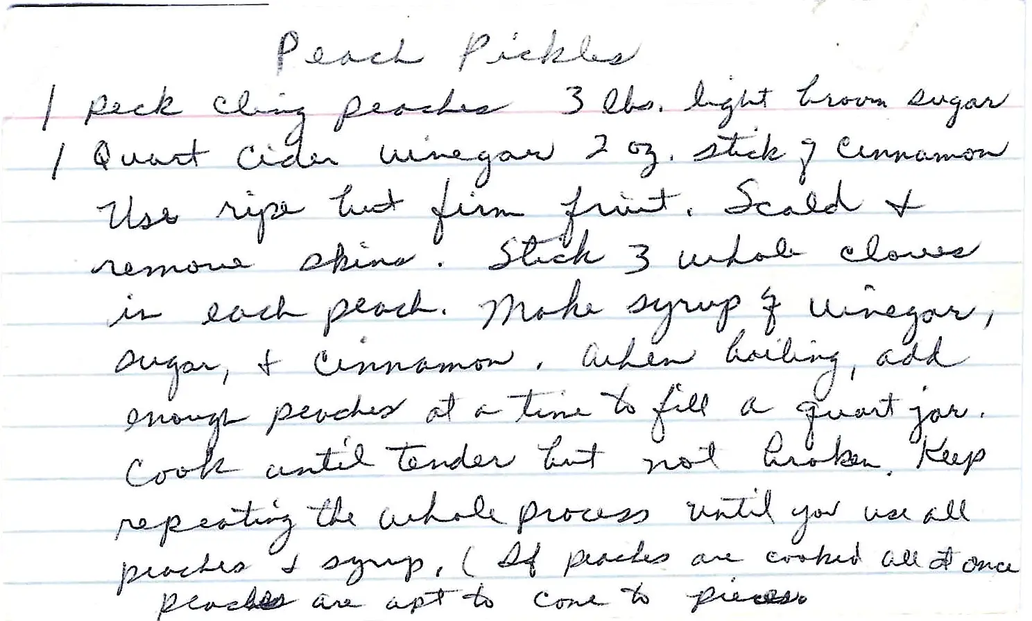 Original Handwritten Card