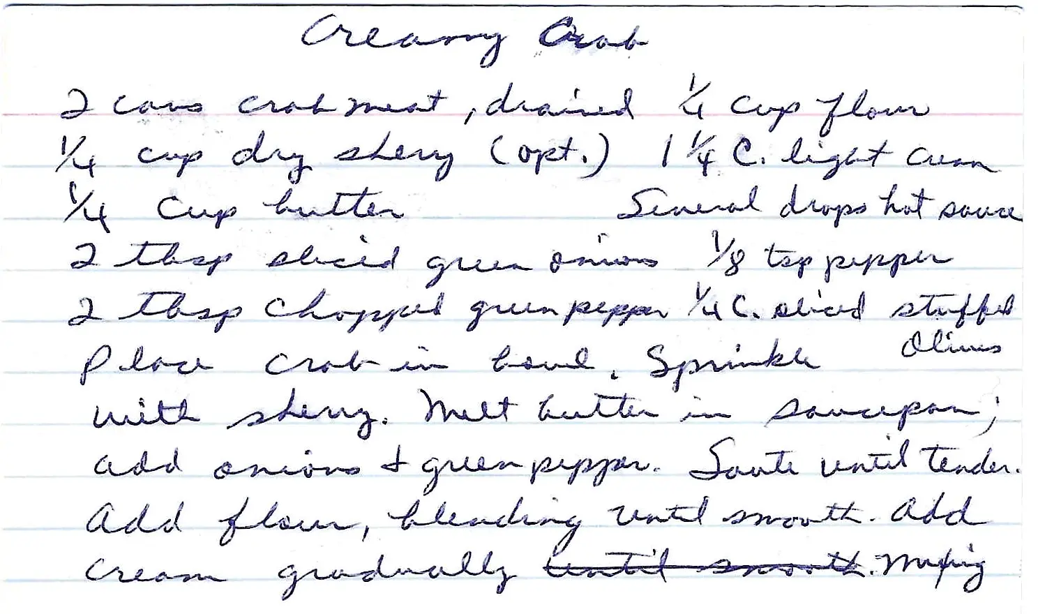 Original Handwritten Card