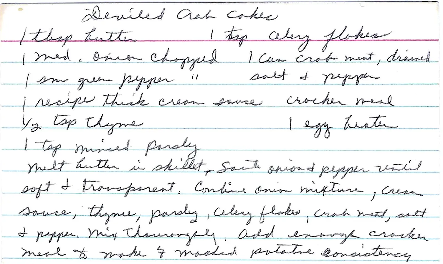 Original Handwritten Card
