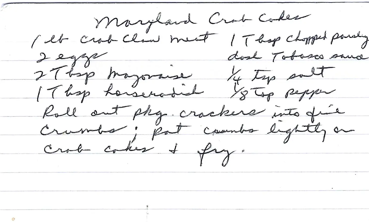 Original Handwritten Card