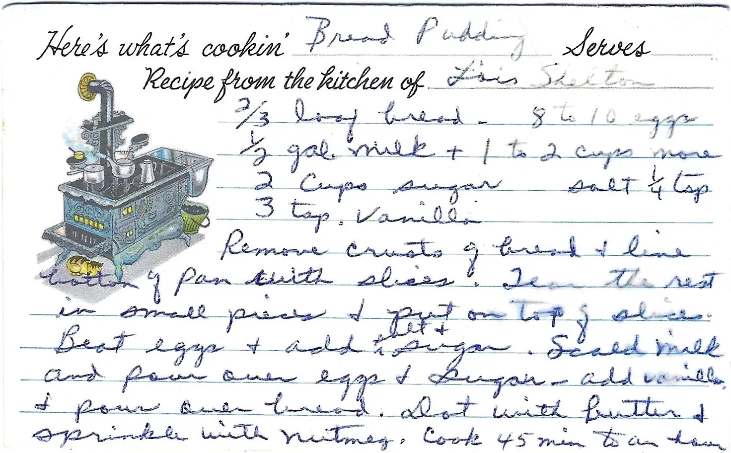 Original Handwritten Card