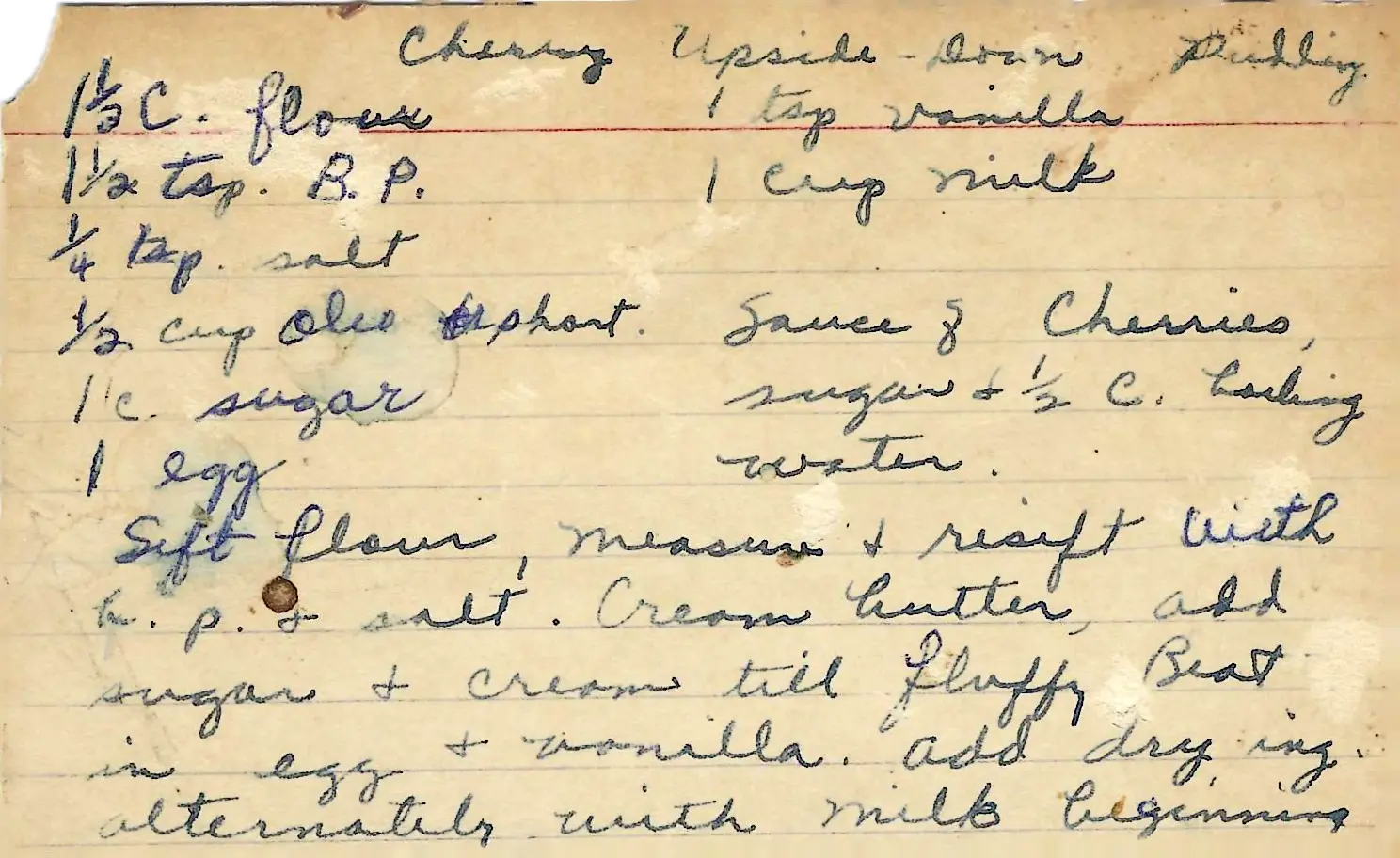 Original Handwritten Card