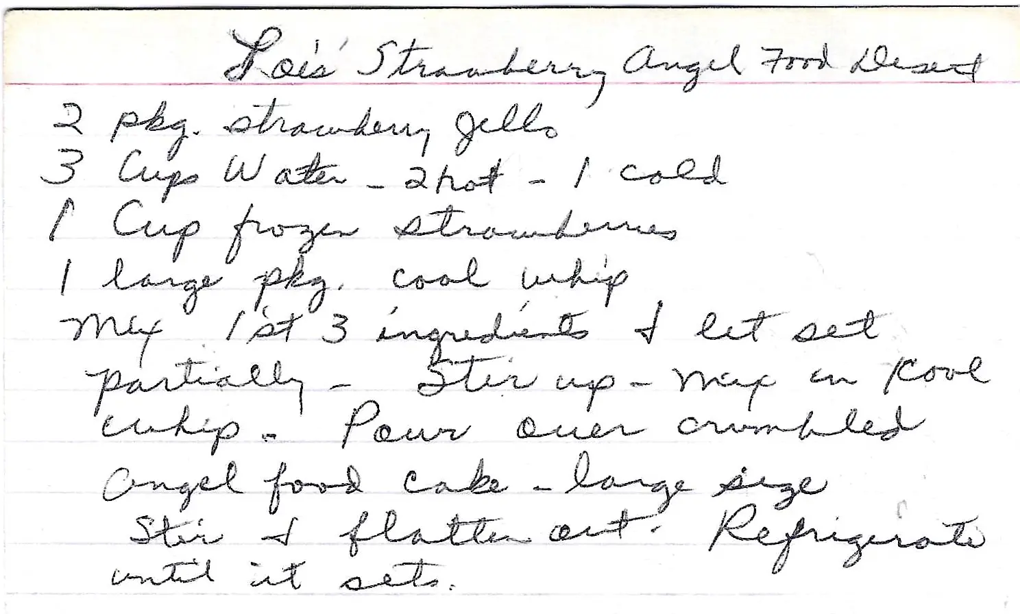 Original Handwritten Card