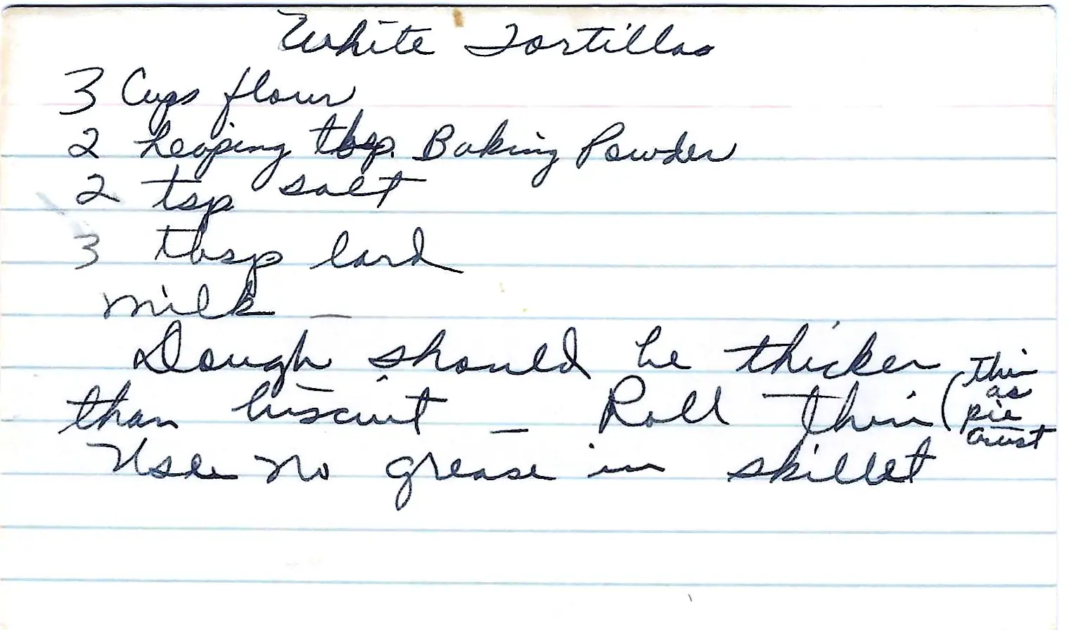 Original Handwritten Card