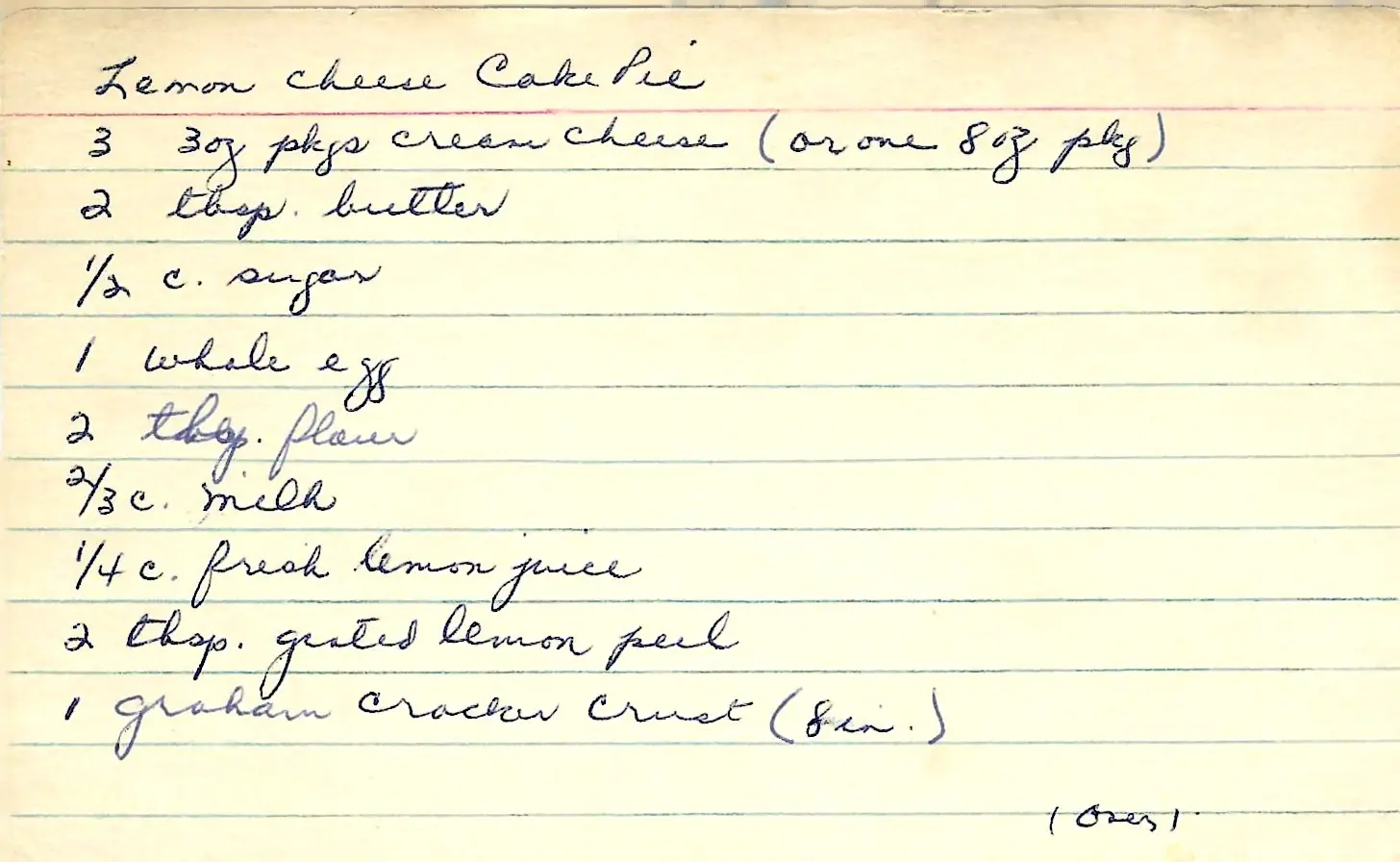 Original Handwritten Card