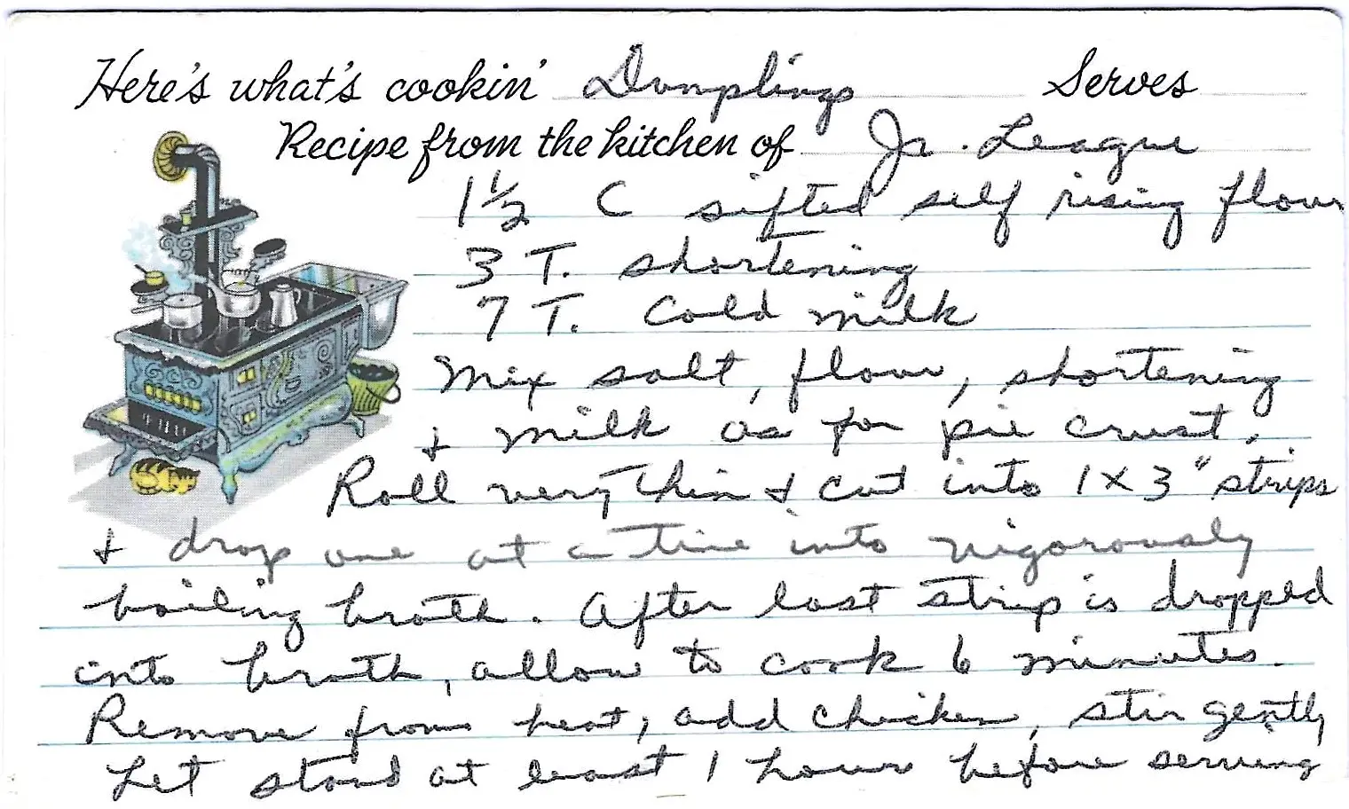 Original Handwritten Card
