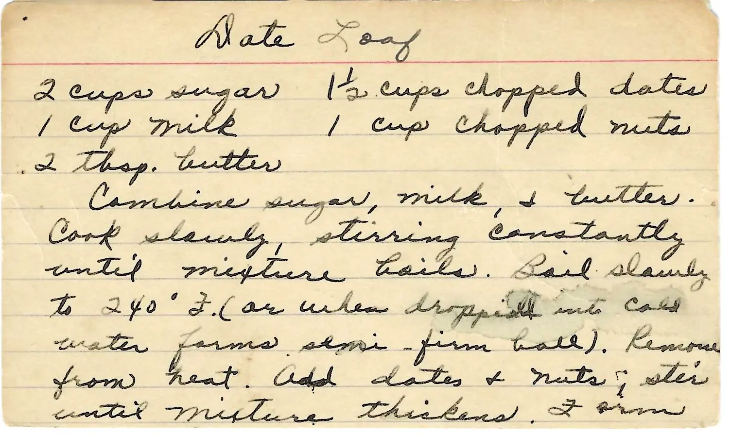 Original Handwritten Card