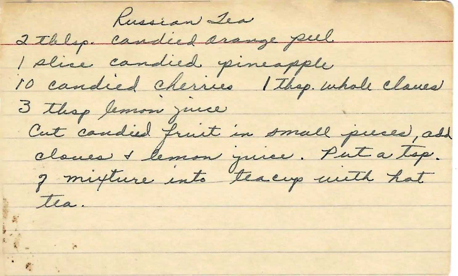 Original Handwritten Card