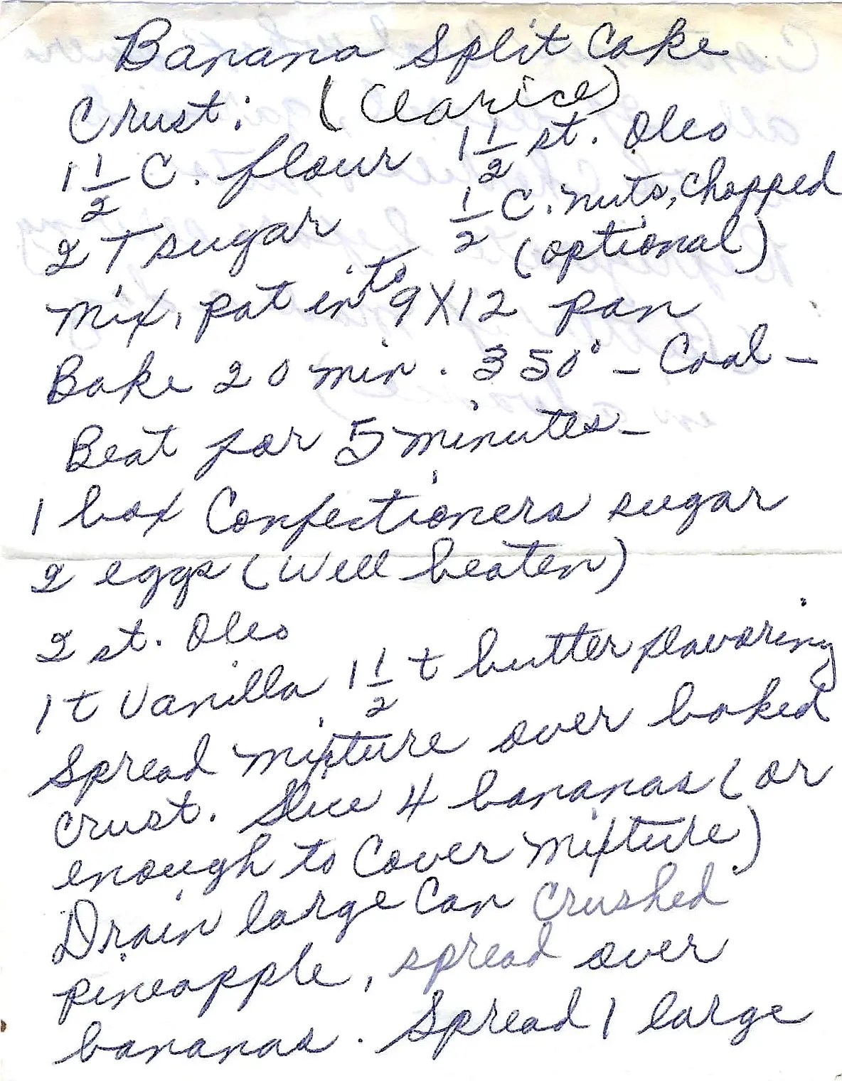 Original Handwritten Card