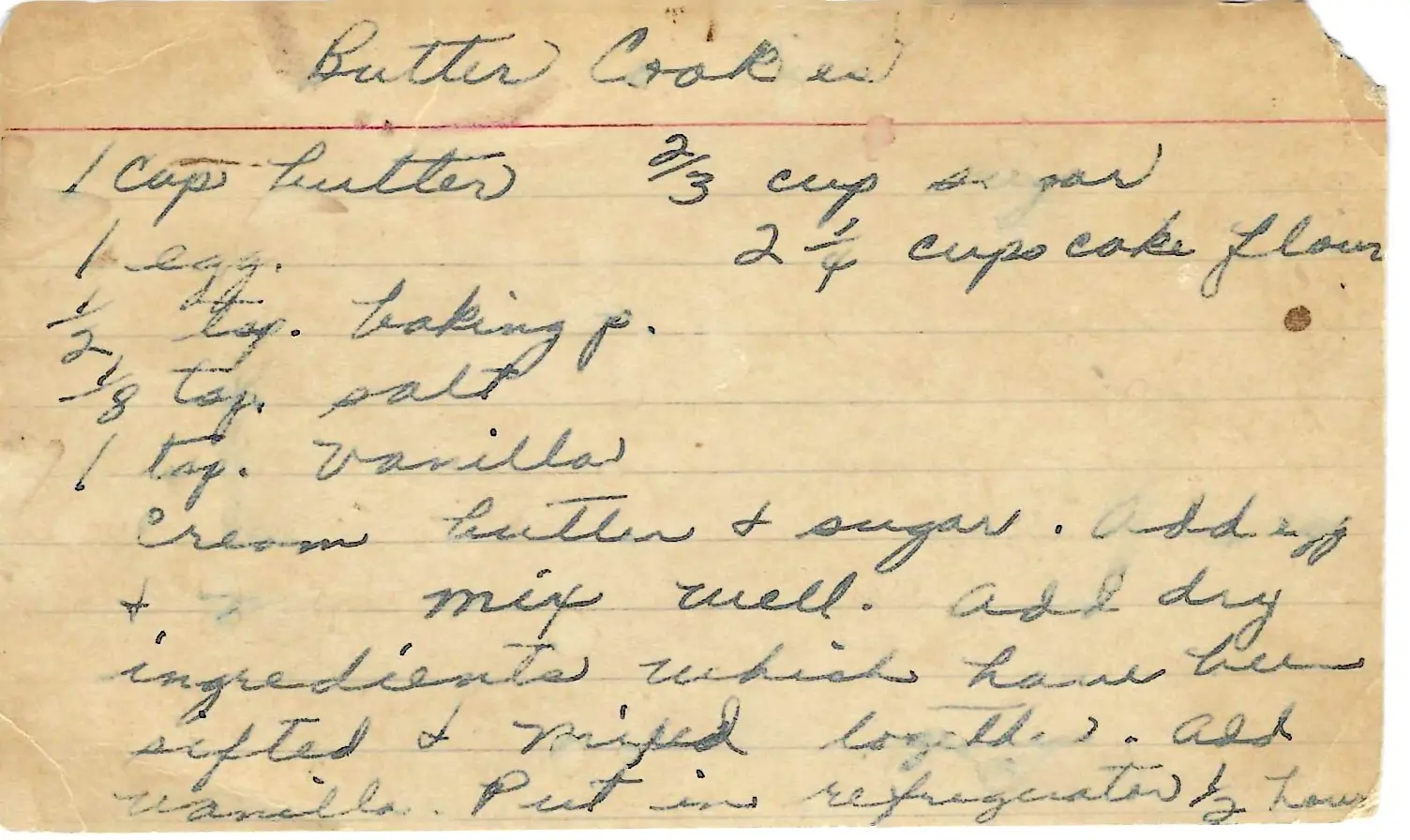 Original Handwritten Card