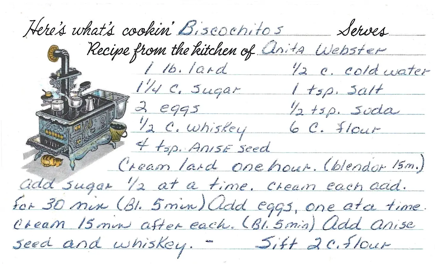 Original Handwritten Card
