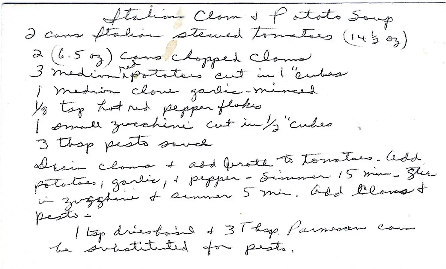 Original Handwritten Card