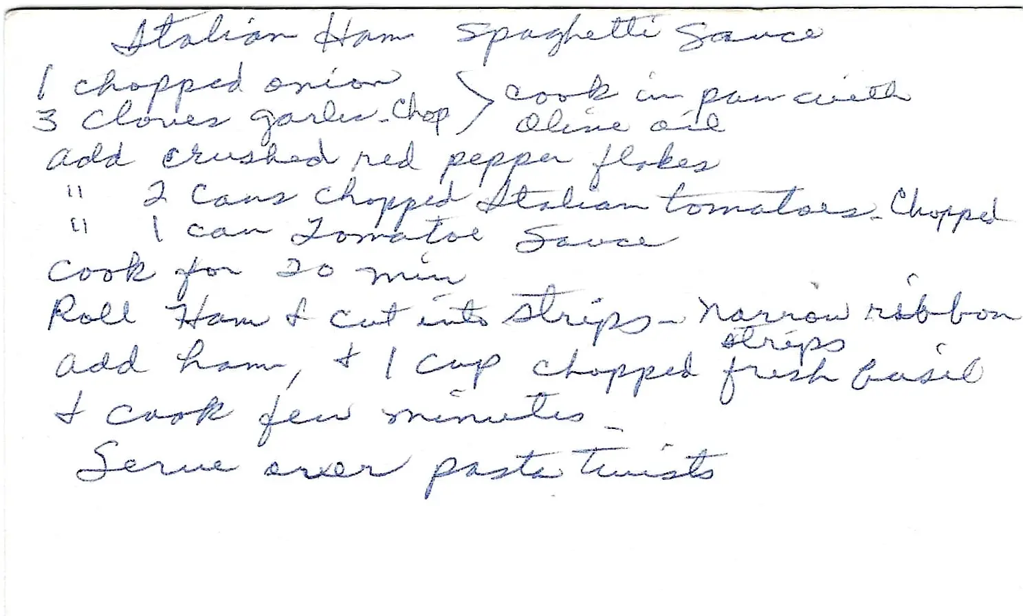 Original Handwritten Card