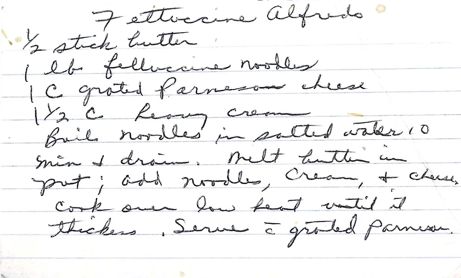 Original Handwritten Card