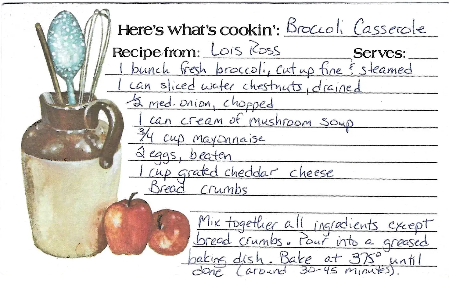 Original Handwritten Card