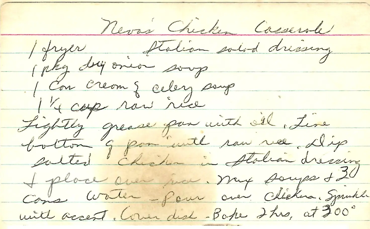 Original Handwritten Card