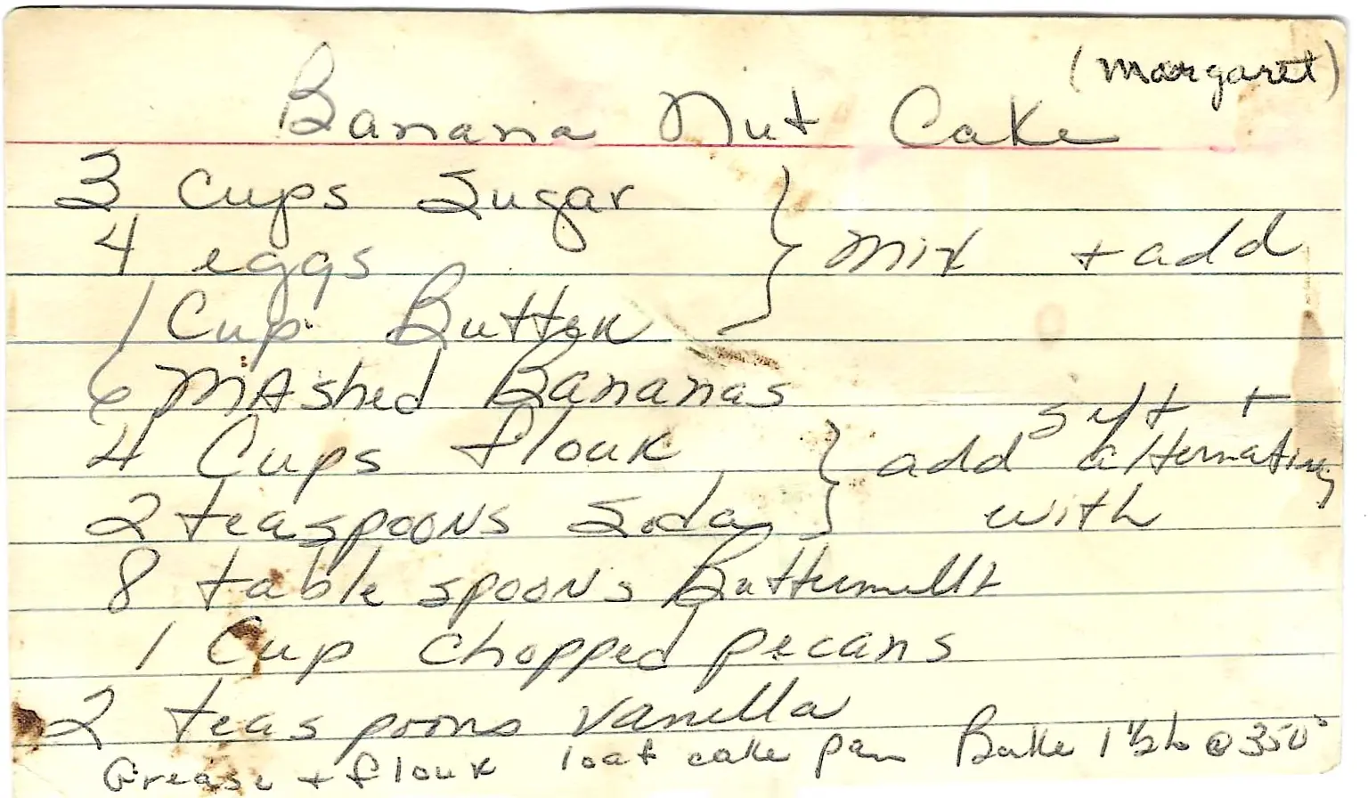 Original Handwritten Card