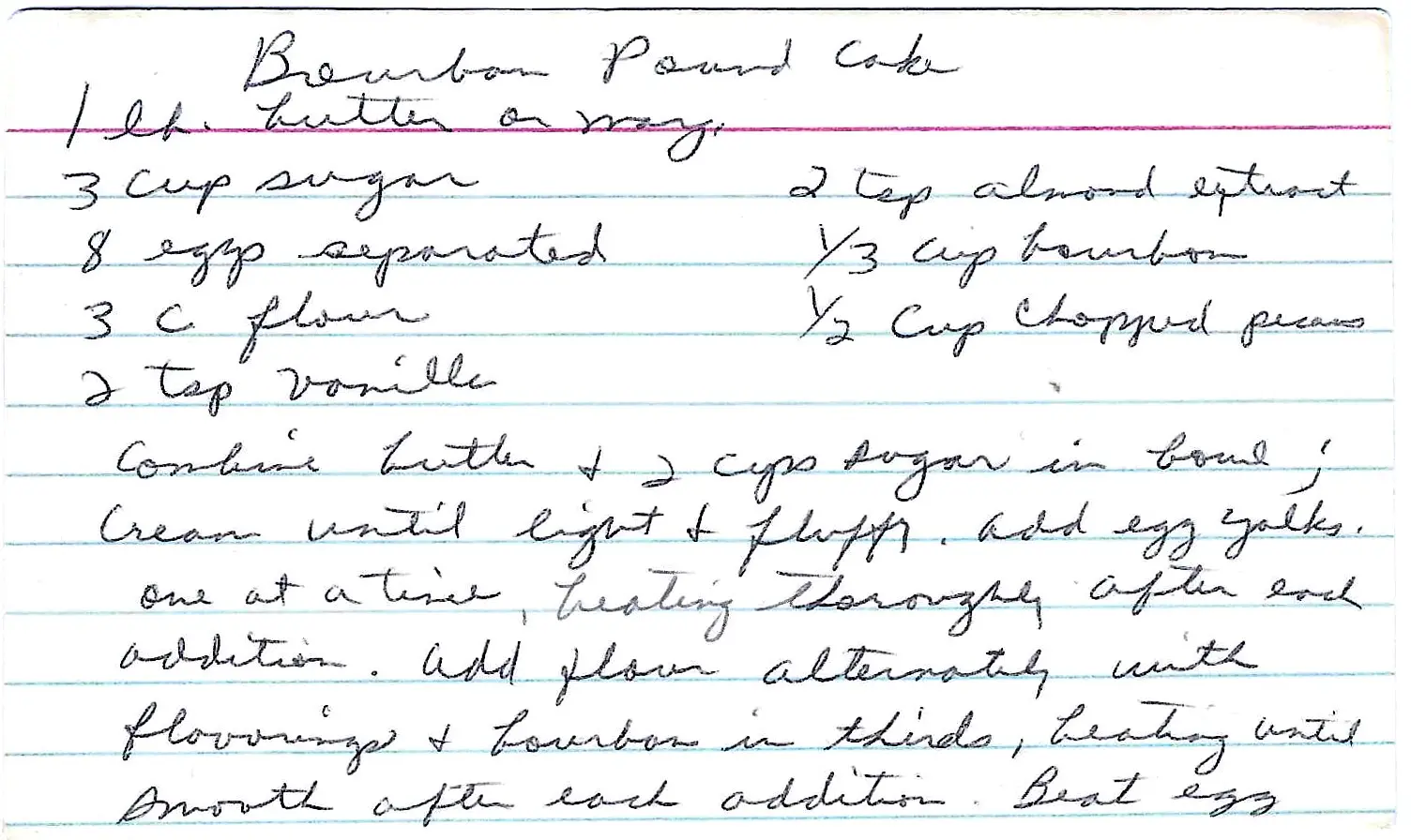 Original Handwritten Card