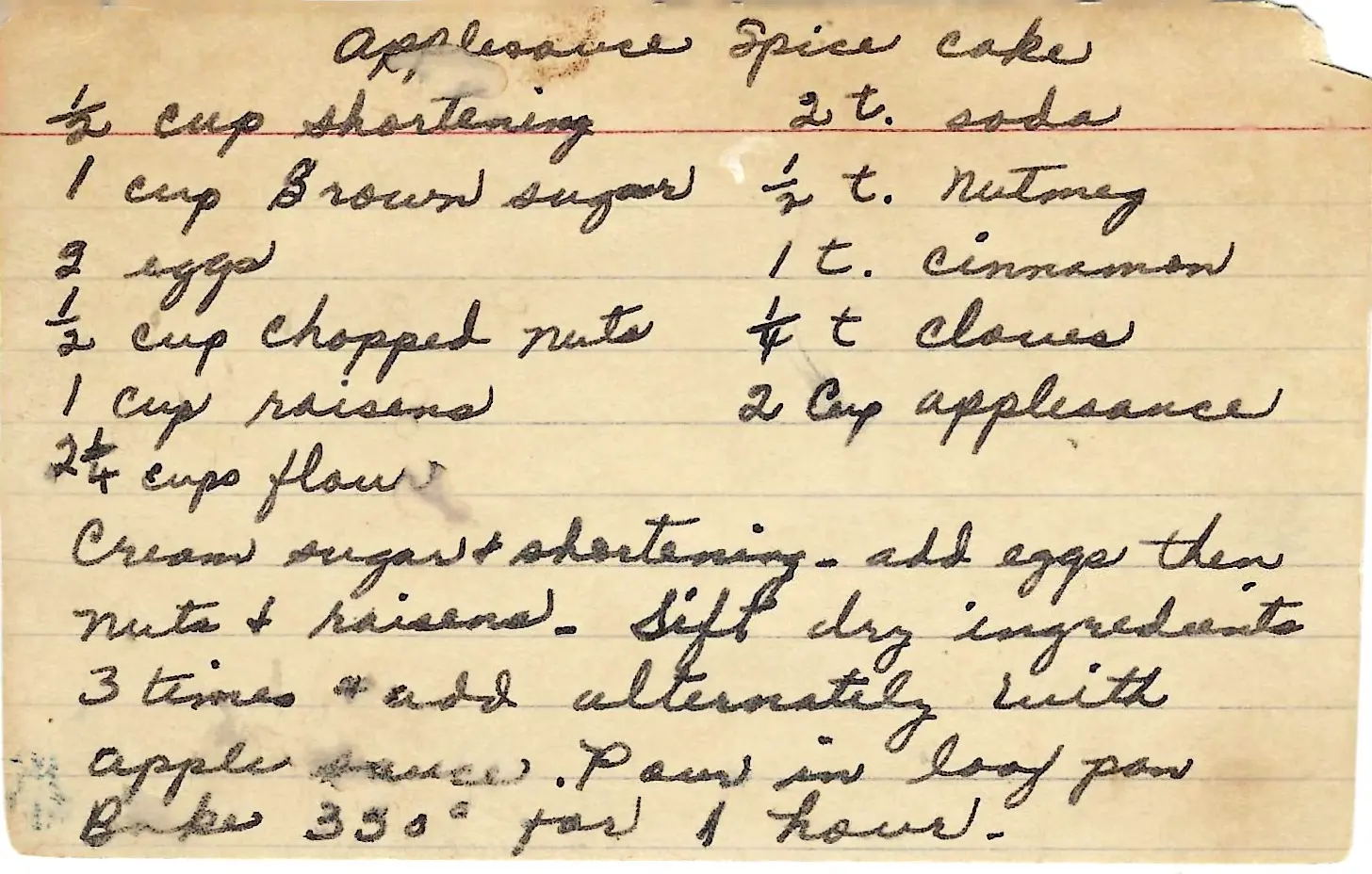 Original Handwritten Card