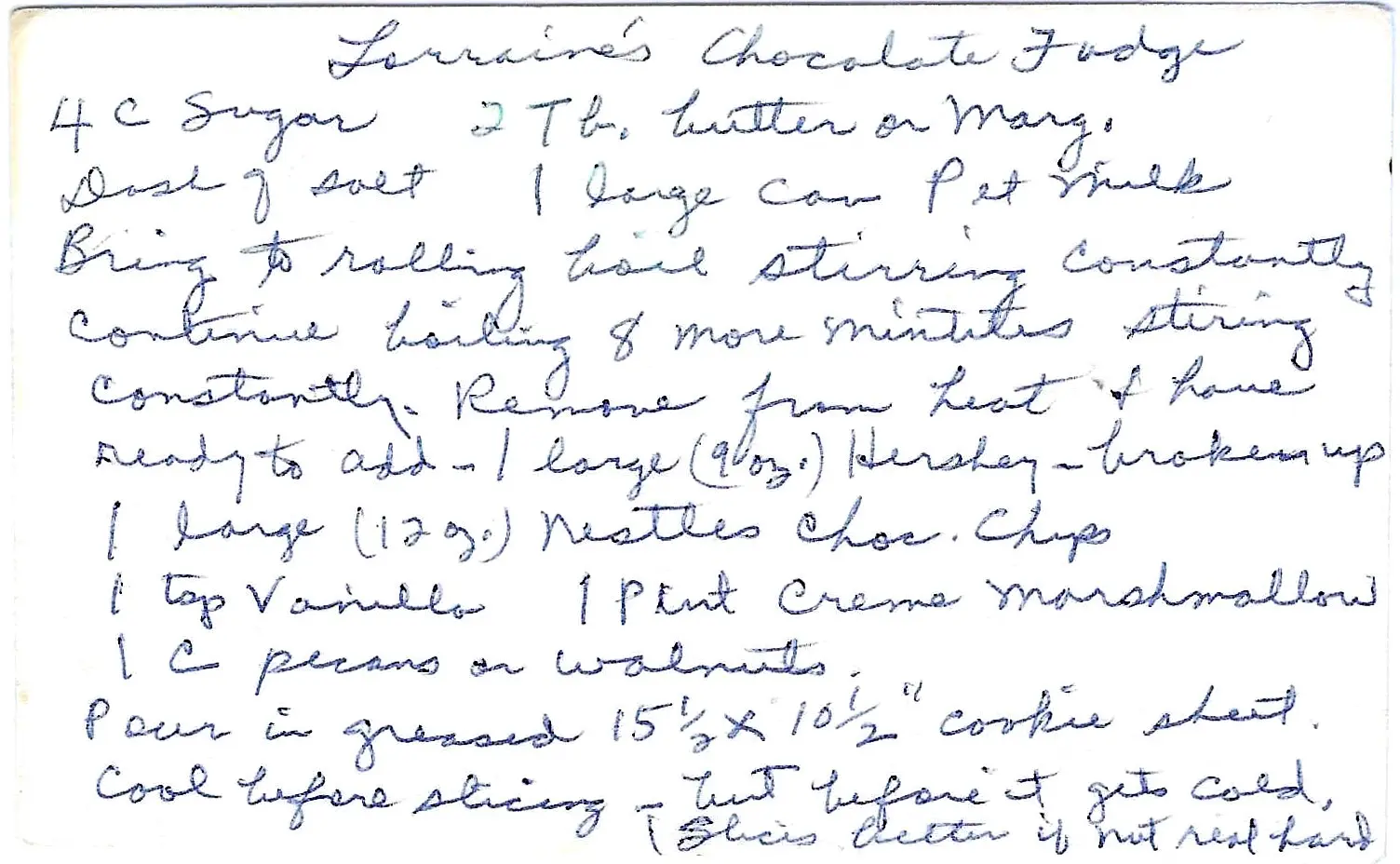 Original Handwritten Card