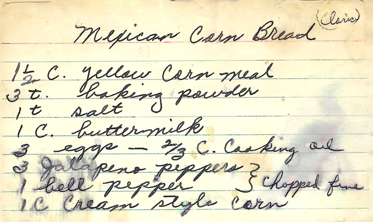 Original Handwritten Card