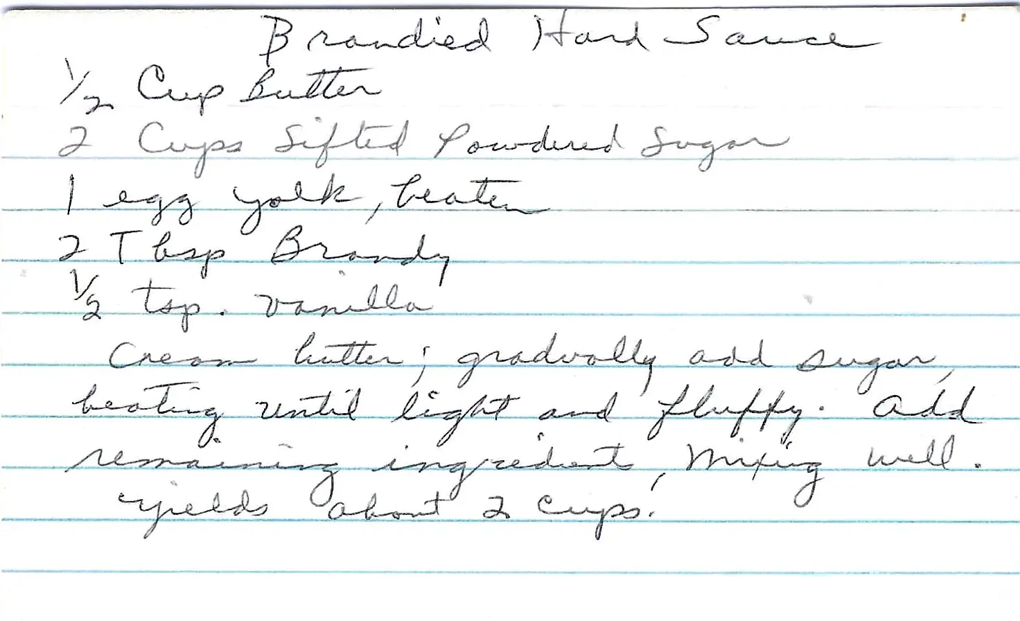 Original Handwritten Card