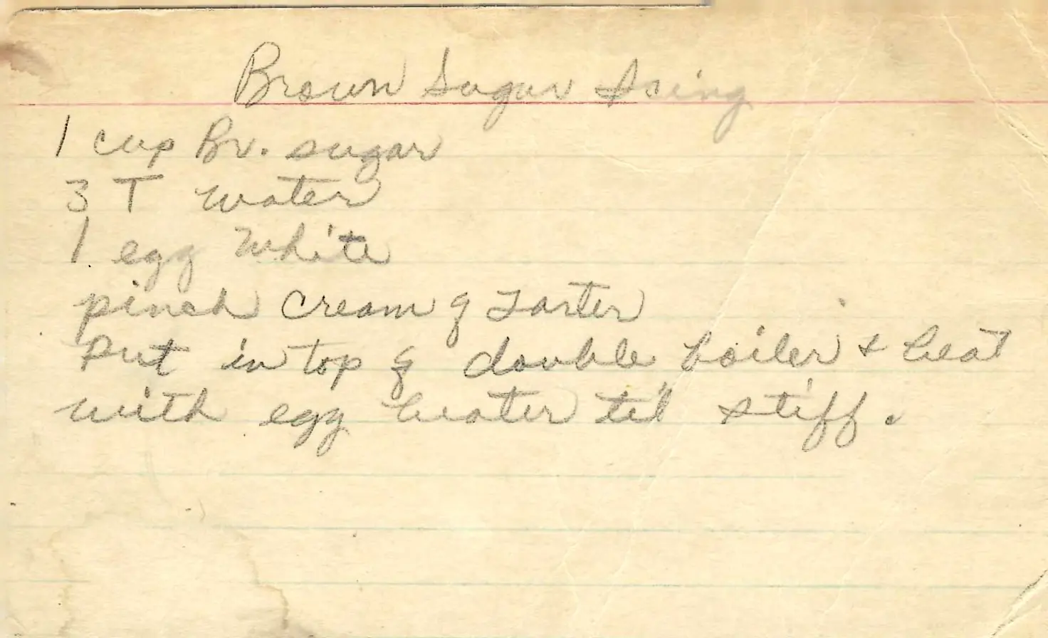 Original Handwritten Card
