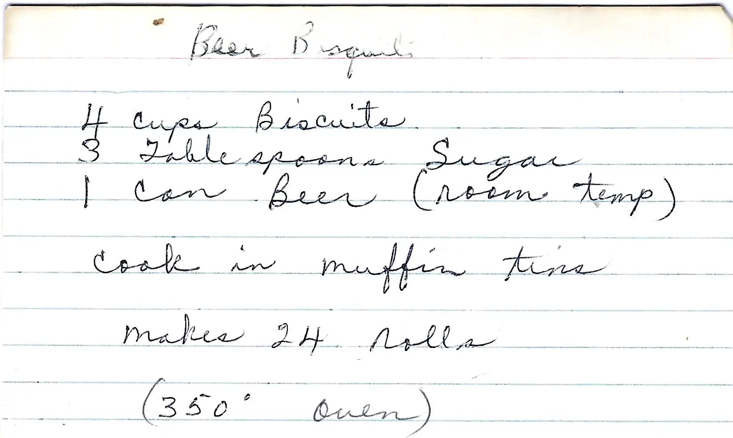 Original Handwritten Card