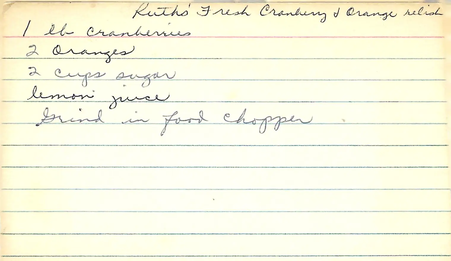 Original Handwritten Card