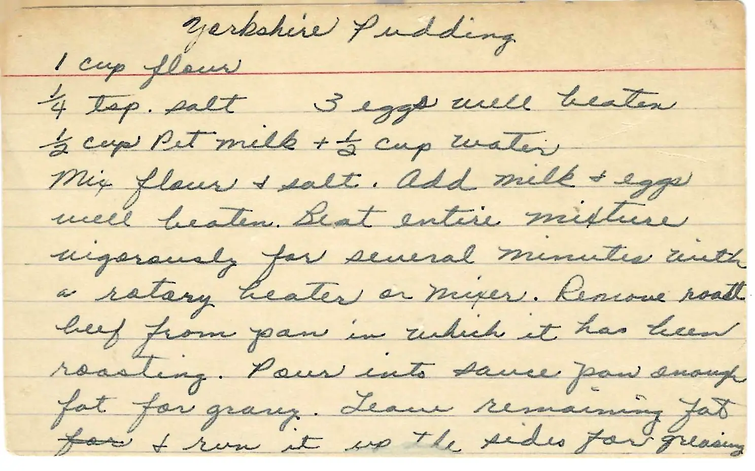 Original Handwritten Card