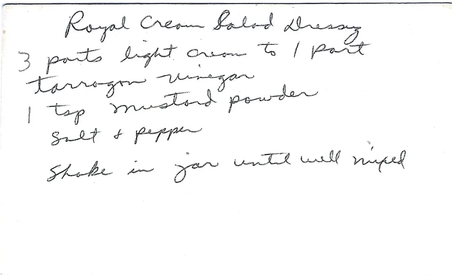 Original Handwritten Card