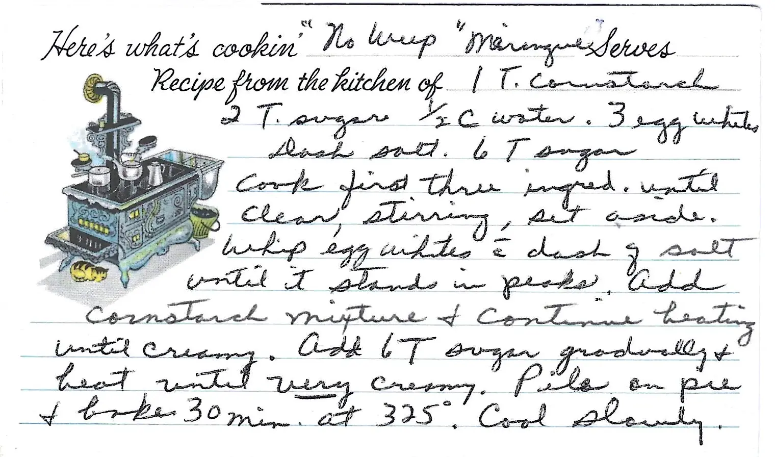 Original Handwritten Card