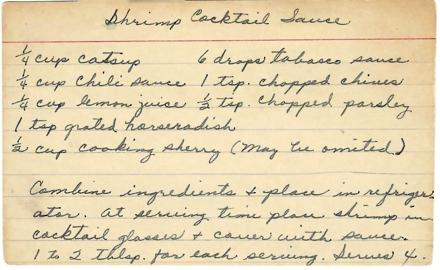 Original Handwritten Card