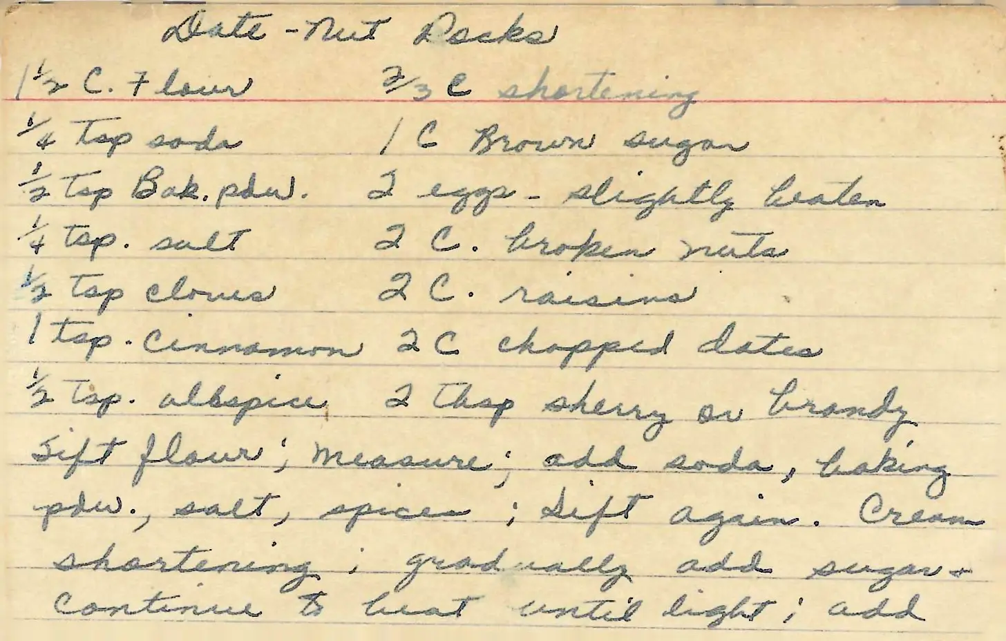 Original Handwritten Card