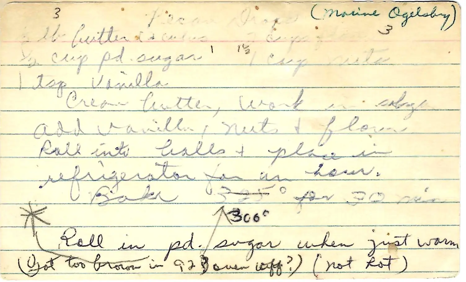 Original Handwritten Card