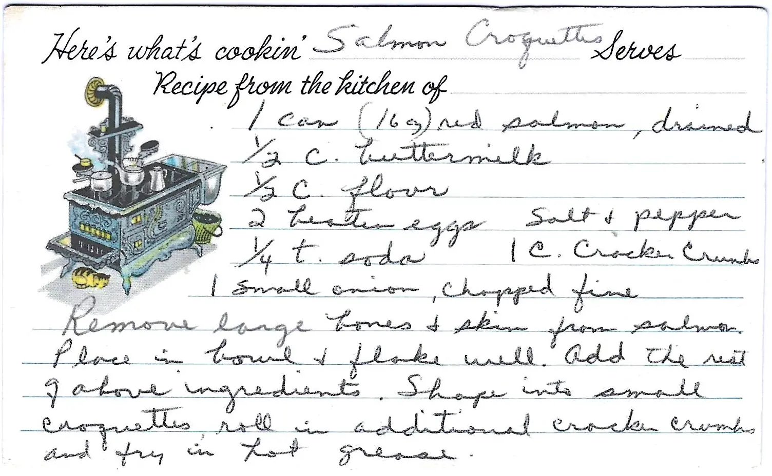 Original Handwritten Card