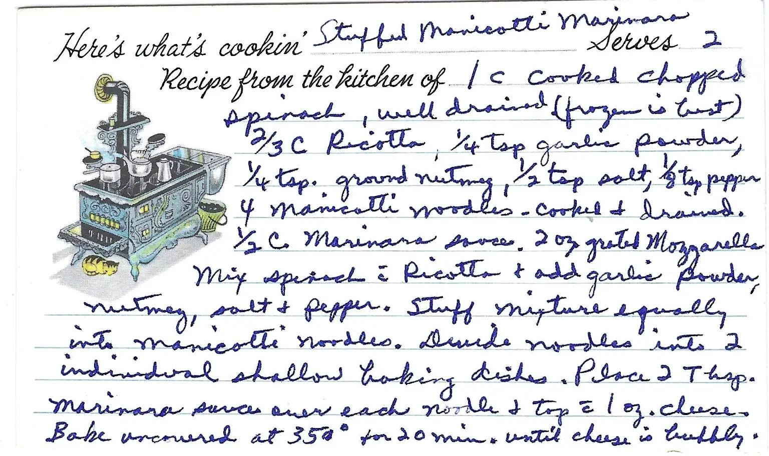 Original Handwritten Card