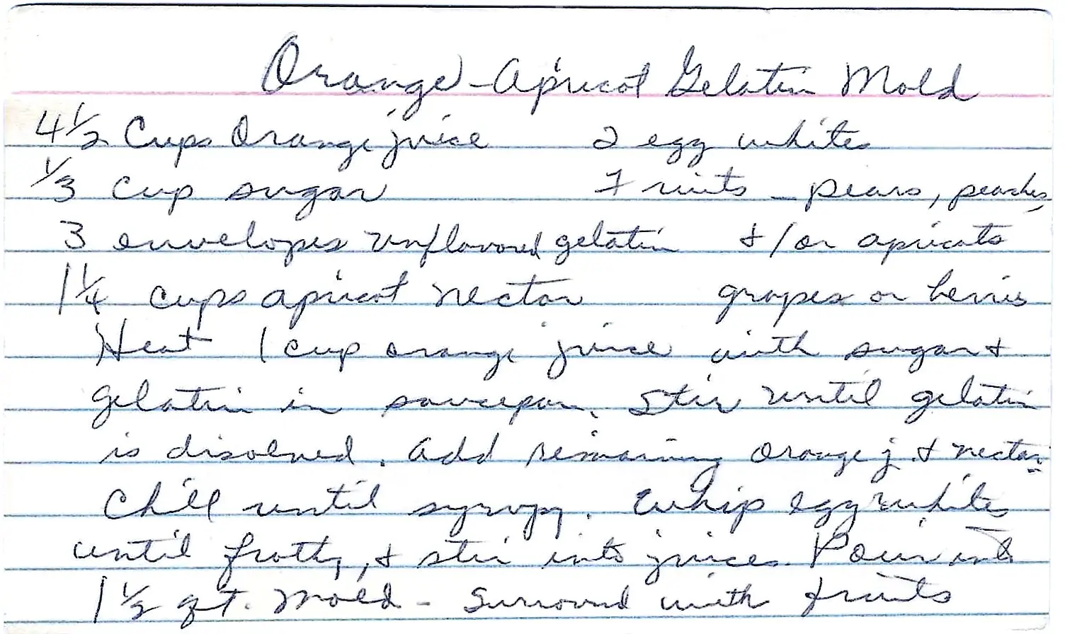 Original Handwritten Card