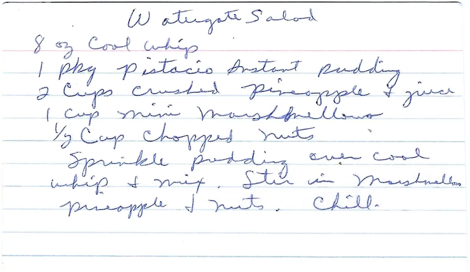 Original Handwritten Card