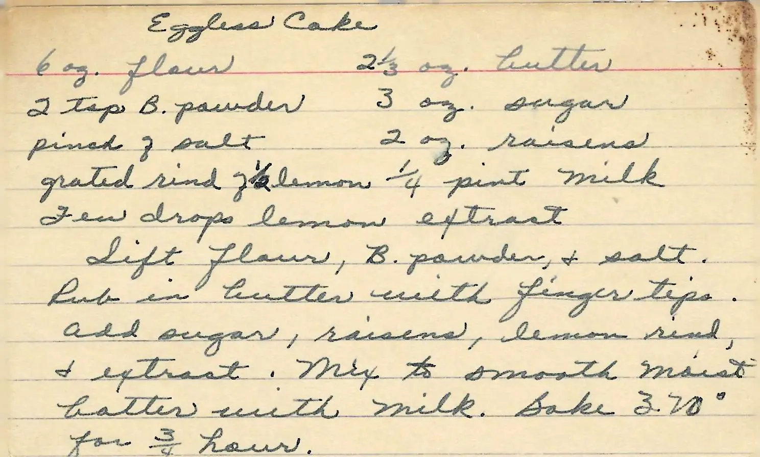 Original Handwritten Card